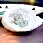 Brilliant Cut Aquamarine Earrings