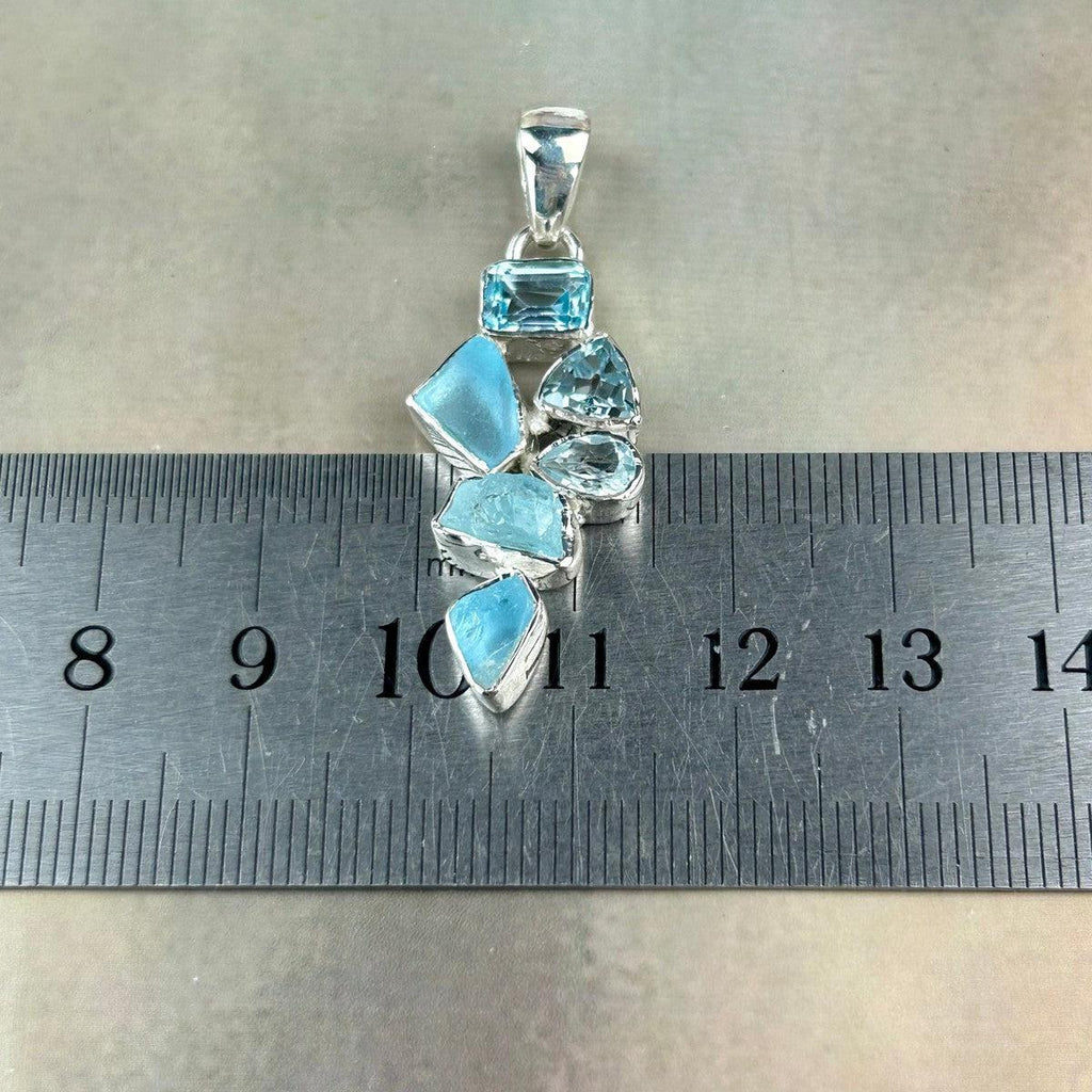 Pastel Blue Crystal Pendant