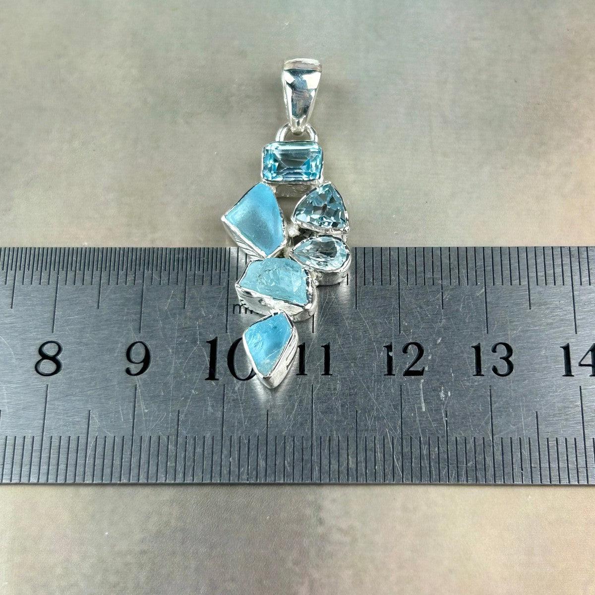 Pastel Blue Crystal Pendant