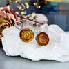 Amber Rose Motif Earrings
