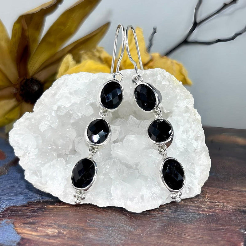 Black Onyx Cocktail Earrings