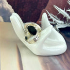 Oval Obsidian Ring
