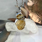 Real Citrine Crystal Pendant
