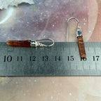 Orange Kyanite Crystal Earrings
