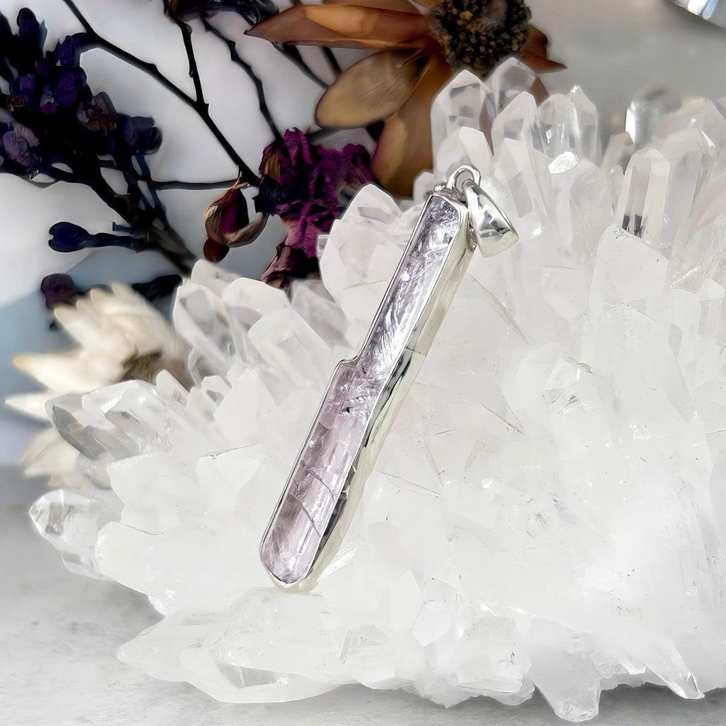 Purple Crystal Bar Pendant