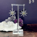 Citrine Starburst Drop Earrings