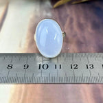 Blue Chalcedony Oval Ring