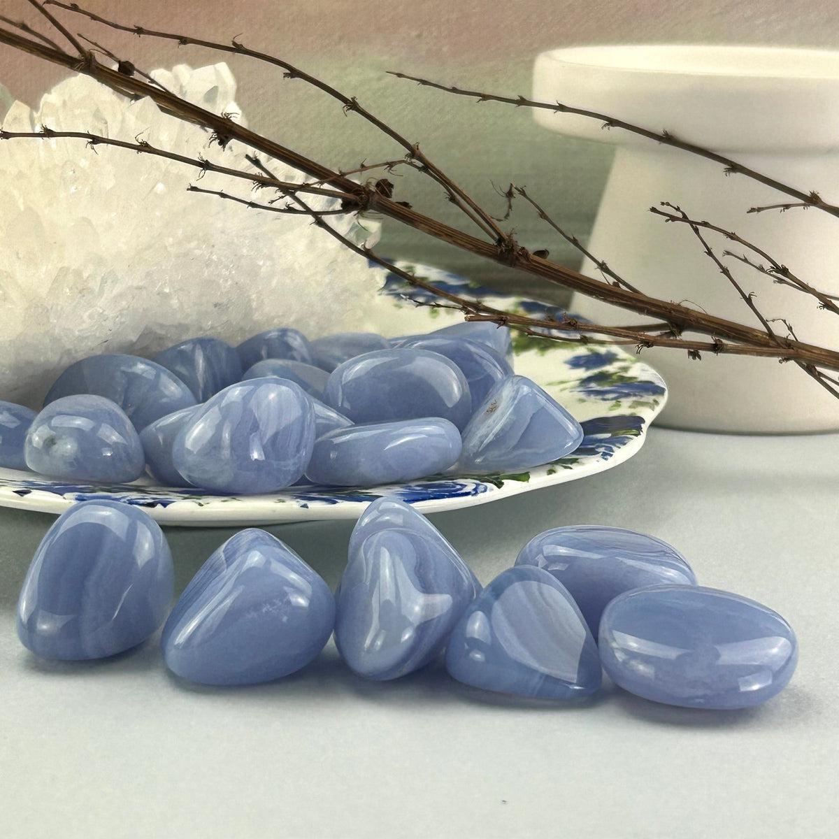 Polished Blue Lace Agate
