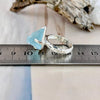 Battered Silver Band Crystal Ring