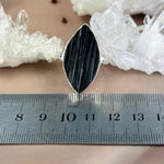 Black Tourmaline Raw Assorted Shape Rings