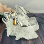 Genuine Citrine Crystal Ring
