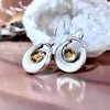 Citrine And Shell Earrings