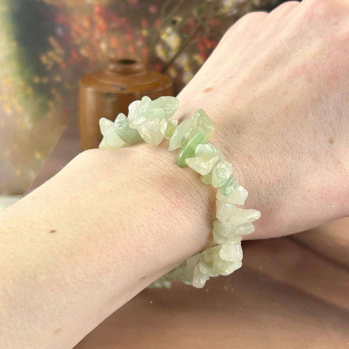 Green Aventurine Crystal Chip Bracelet