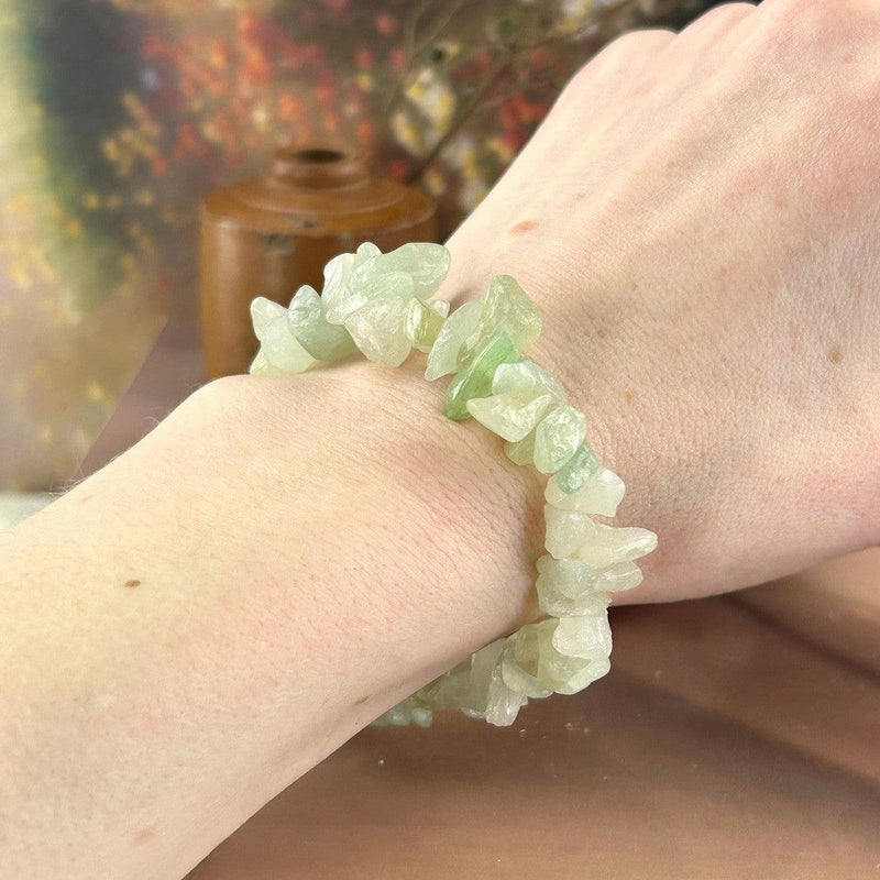 Green Aventurine Crystal Chip Bracelet