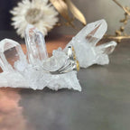Multi Faceted Citrine Crystal Ring
