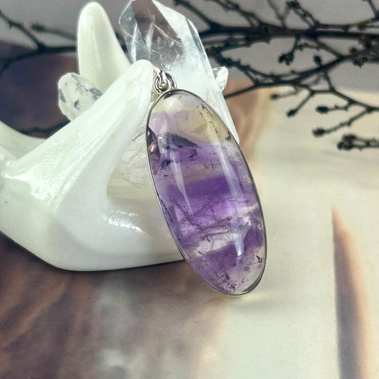 Ametrine Elongated Oval Pendant