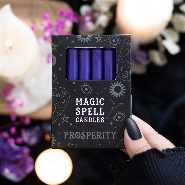 Purple Prosperity Magic Candles