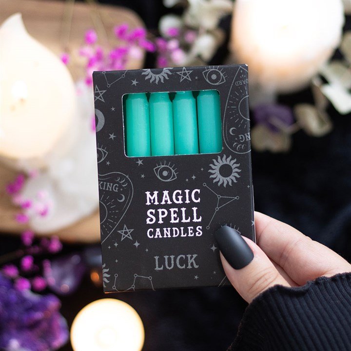 Green Luck Magic Candles
