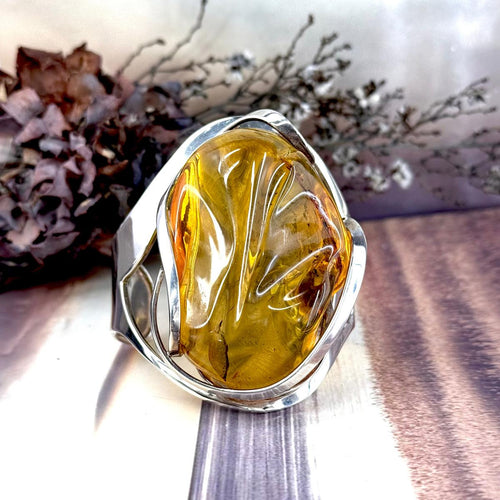 Baltic Amber Cuff Bracelet
