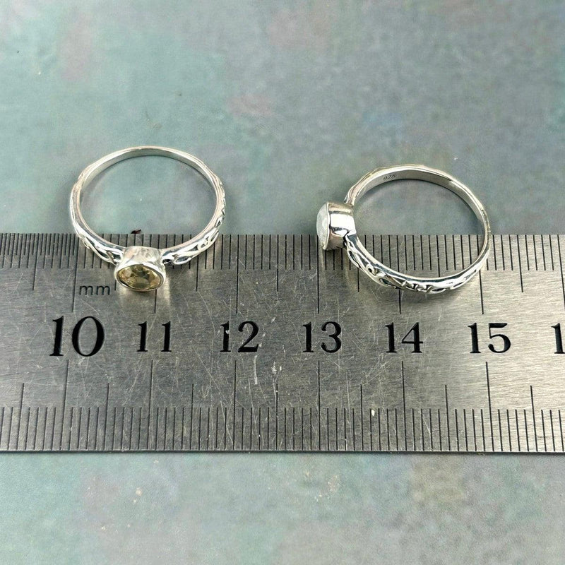 Ornate Band Gemstone Ring