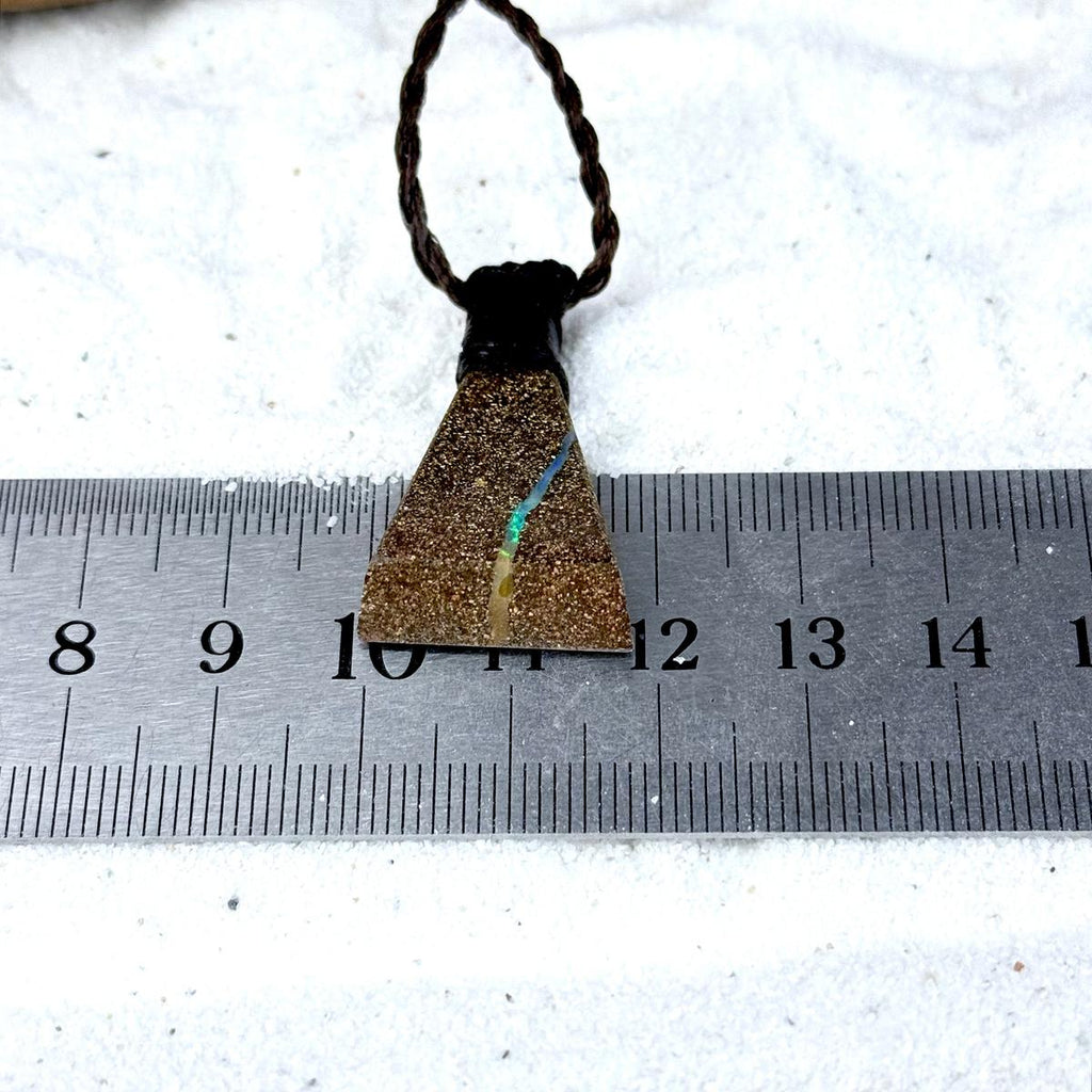 Geometric Opal Pendant