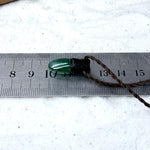 Malachite & Leather Cord Talisman Necklaces (Small & Extra Small)