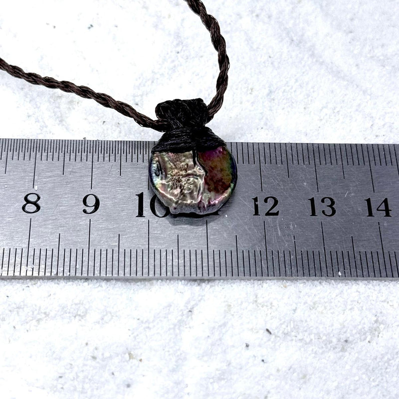 Freshwater Pearl & Leather Cord Talisman Necklaces