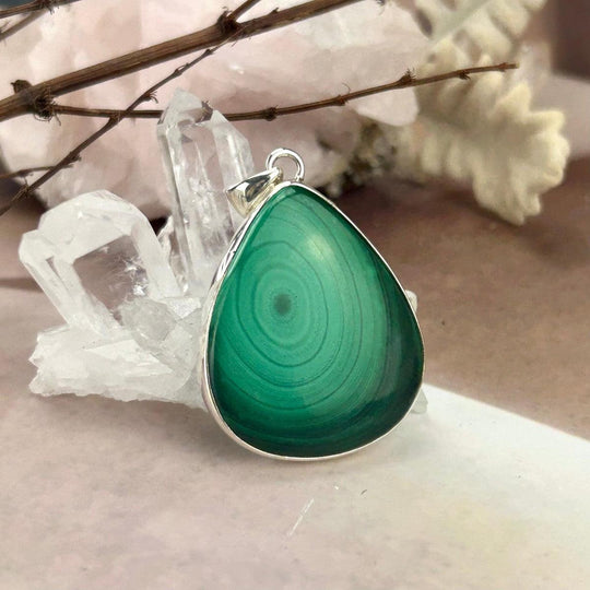 Malachite Teardrop Pendant