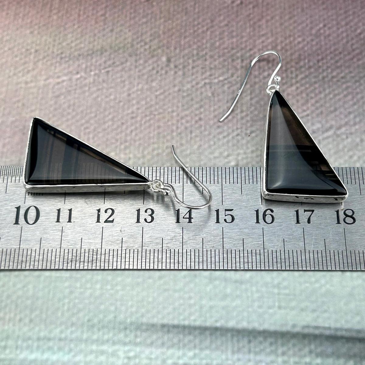 Black Obsidian Earrings