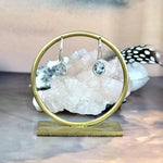 Aquamarine Oval Cut Drop Earrings