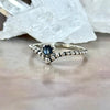 Sapphire Brilliant Cut V Ring