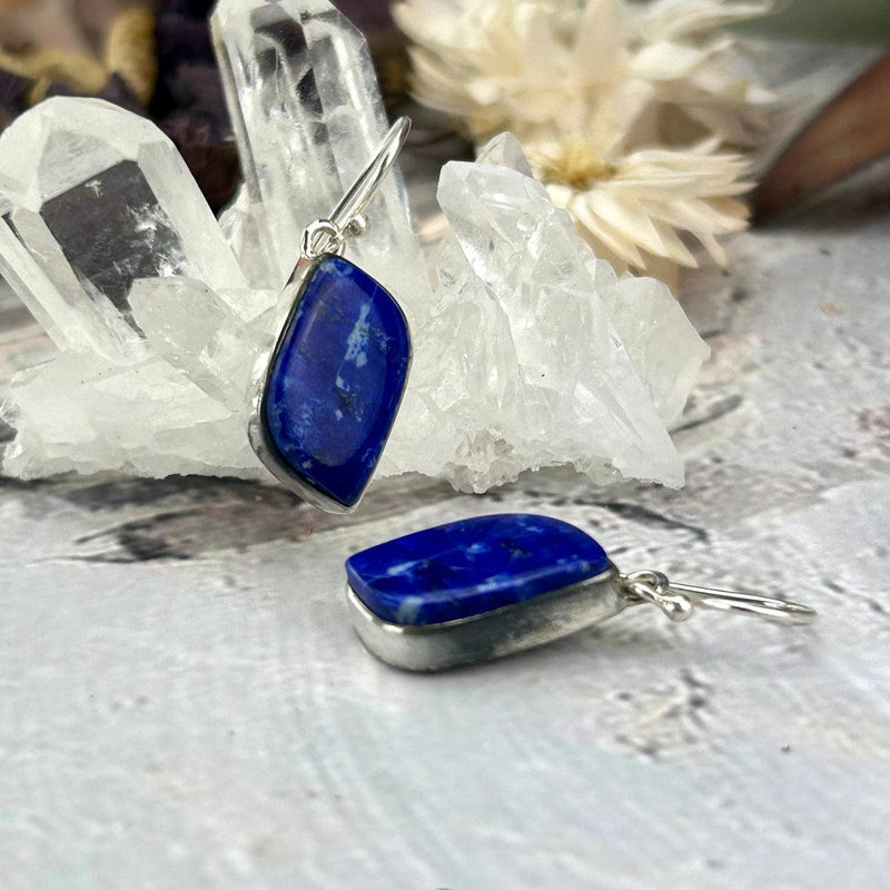 Freeform Lapis Lazuli Earrings