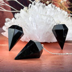 Black Stone Silver Pendulum