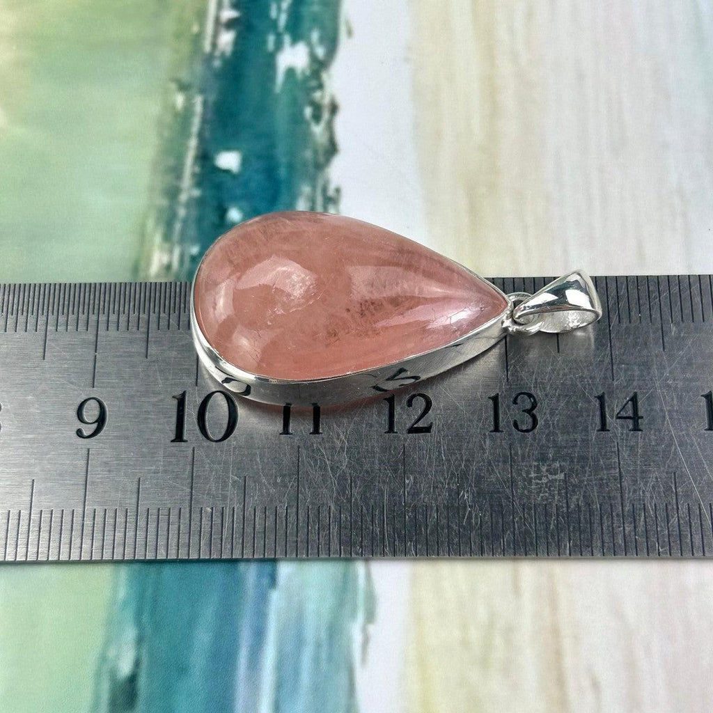 Pink Emerald Silver Pendant
