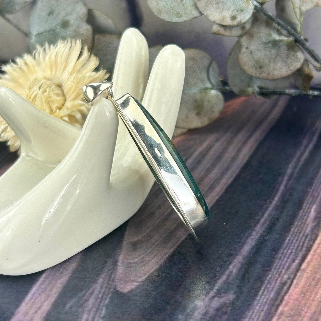 Green Apatite Sterling Silver Necklace