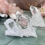 Teardrop Cut Rose Quartz Ring