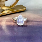 Women's Teardrop Moonstone Ring