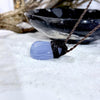 Blue Lace Agate & Leather Cord Talisman Necklaces (Med)