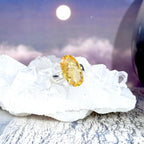 Citrine Oval Silver Ring