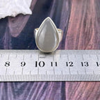 Opaque Grey Crystal Ring