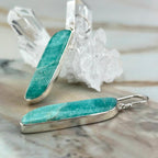 Amazonite Bar Earrings