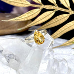 Citrine Pear Cut Ring