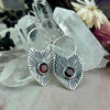 Garnet Flora Earrings