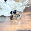 Star Ruby, Kyanite & Garnet Ornate Ring