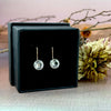 Mixed Metal Gemstone Earrings