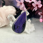 Purple And Black Crystal Pendant
