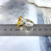 Yellow Gemstone Silver Ring