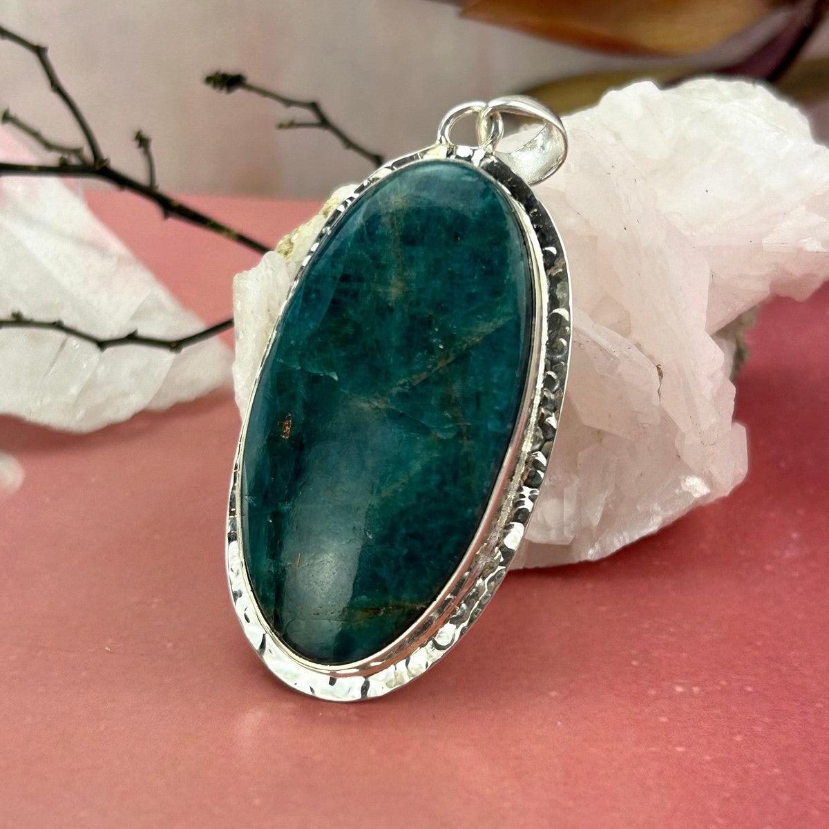 Green Apatite Large Pendant