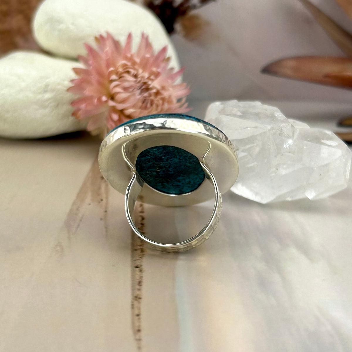 Large Size Chrysocolla Ring