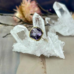 Amethyst Gold And Silver Ring